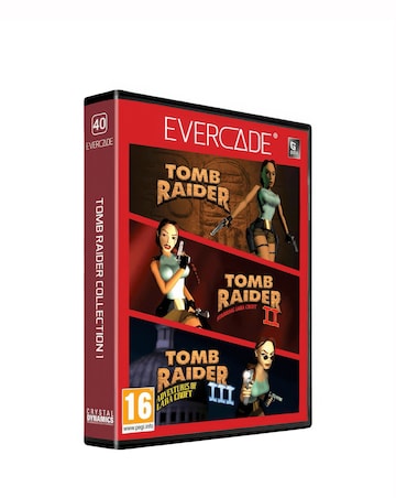 Blaze Evercade EXPR Retro Handheld Gaming Console and Tomb Raider Bundle