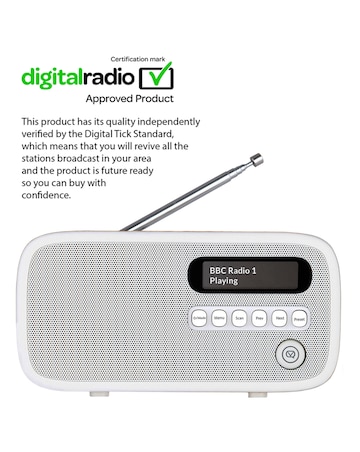 VQ Dexter DAB/FM Radio - Oak