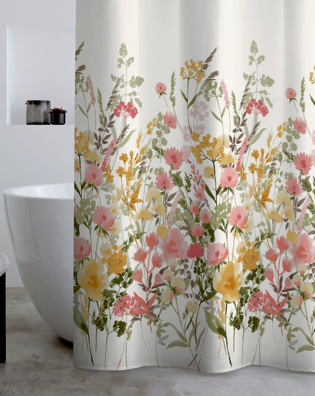 Catherine Lansfield Countryside Floral Shower Curtain