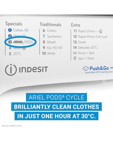 Indesit BWE 81496X WV UK 8kg, 1400rpm, Washing Machine - White