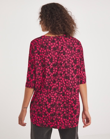 3/4 Sleeve Longline Top