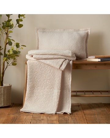 Pineapple Elephant Jaipur Waffle Cotton Throw