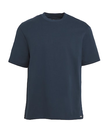 Folio Heavyweight Interlock T-Shirt-Navy