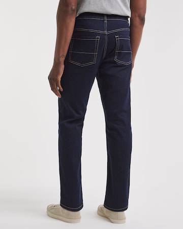 Rinse Wash Straight Fit Stretch Jeans
