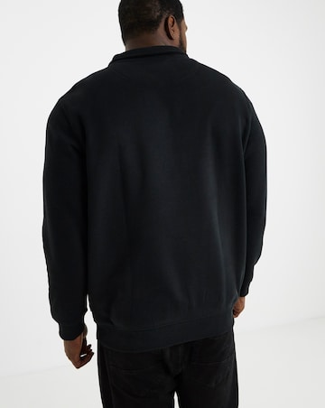 Jack & Jones York 1/4 Zip Sweatshirt - Black