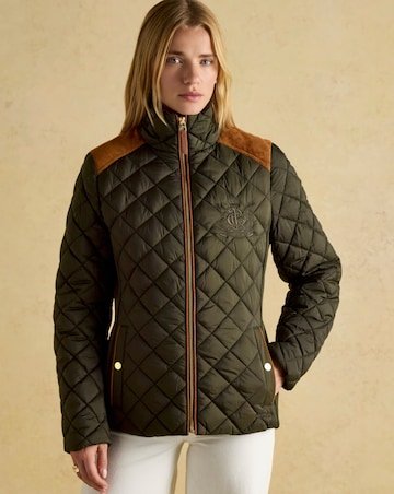 Joules Braemar Luxe Showerproof Quilted Coat