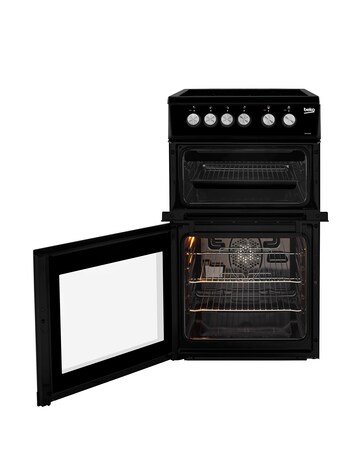Beko KDVC563AK 50cm Electric Cooker with Ceramic Hob - Black - A/A Rated