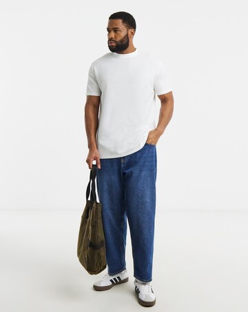 Jack & Jones Leo Textured T-Shirt - Cream