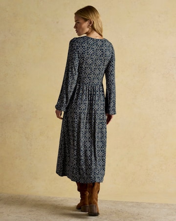 Joules Long Sleeve Nia Midaxi Dress