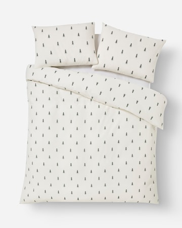 Fraser Fir Brushed Cotton Duvet Cover Set