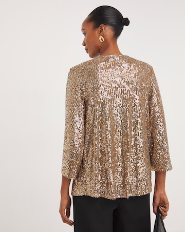 Jersey Sequin Kimono Top