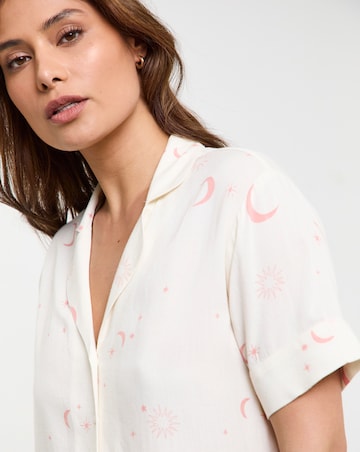 Celestial Linen Blend Pyjama Set