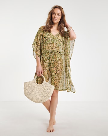 MAGISCULPT Embellished Print Kaftan