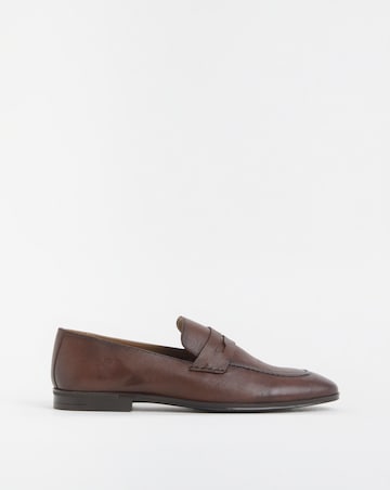 Leather Formal Strap Detail Loafer Wide