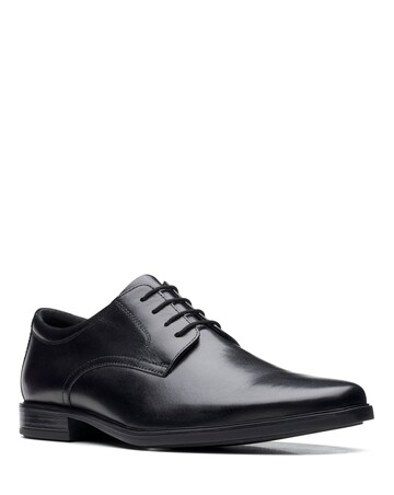 Clarks Howard Walk Shoes Wide Fit - Black