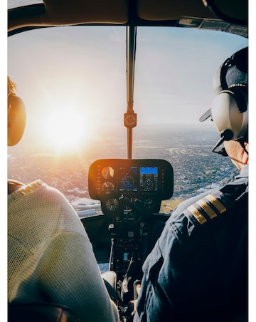 12 Mile Helicopter Flight with a Glass of Bubbly & Chocolates Experience Voucher