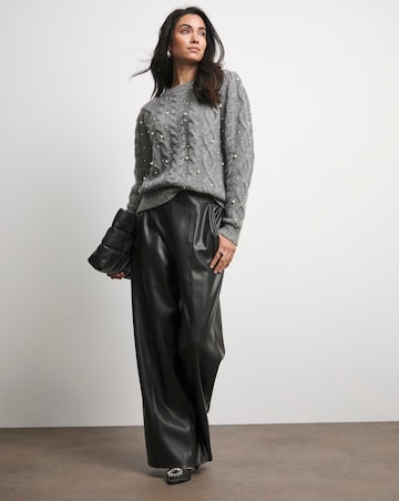 Joanna Hope Wide Leg PU Trousers