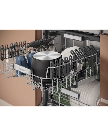 Hotpoint Maxi Space H7F HP43 X UK Full Size Dishwasher 15 Place Settings Silver