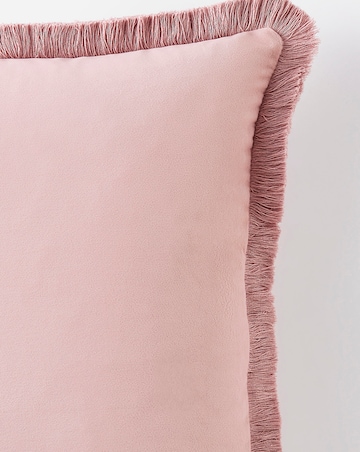 Luxe Velvet Fringed Cushion
