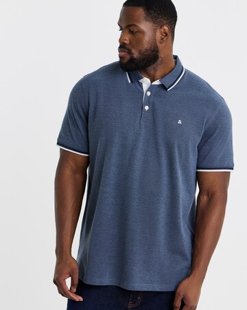 Jack & Jones Paulos Tipped Polo - Dark Blue