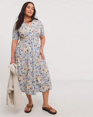 Joe Browns Floral Tea Jersey Midaxi Dress