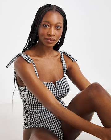 MAGISCULPT Firm Control Contour Me Shoulder Tie Swimsuit