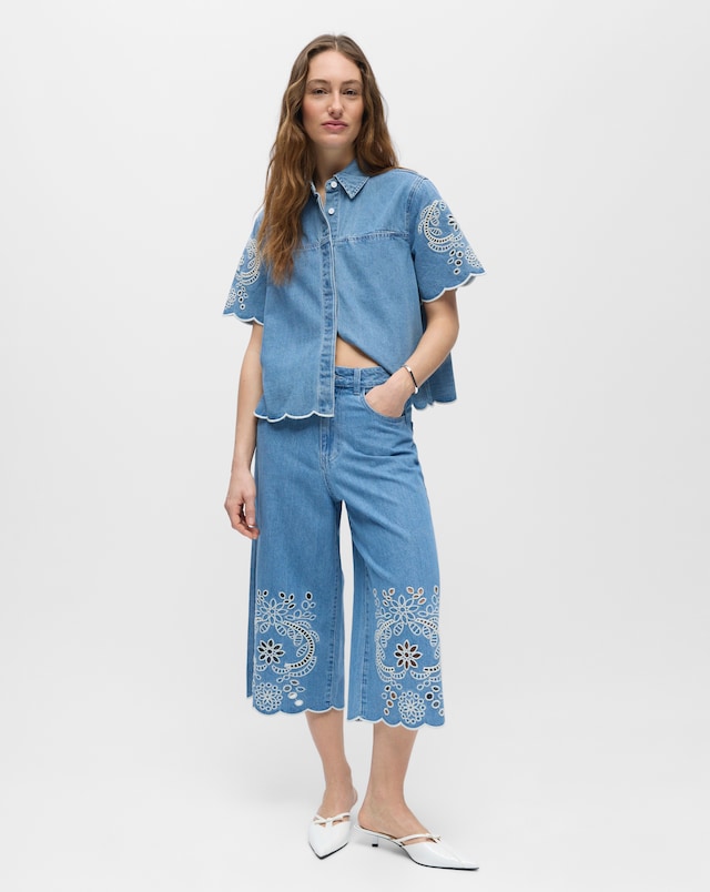 OBJECT Blue Denim Bermuda Shorts