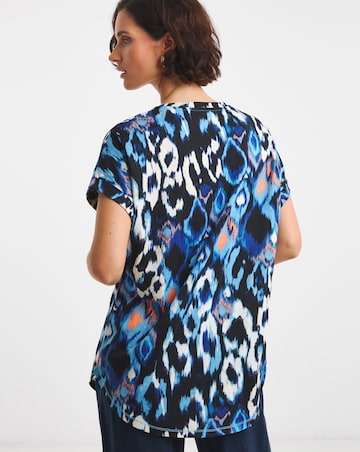 Pure Cotton 2 Pack Short Sleeve Curved Hem Longline Top