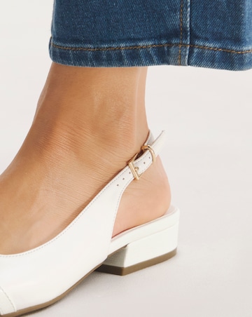 Susanna Slingback Shoe With Trim Wide E Fit