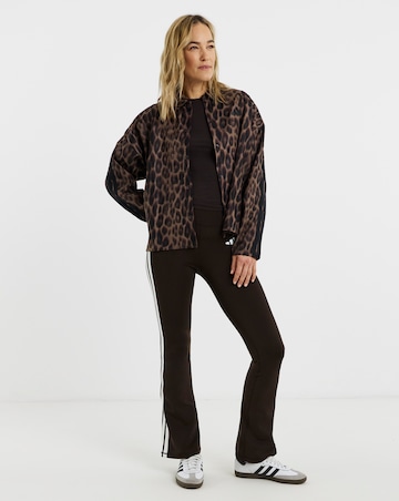 adidas Leopard Print 3 Stripe Lightweight Jacket