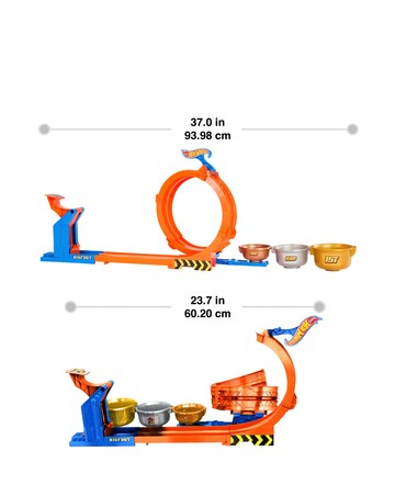 Hot Wheels Monster Trucks Loop-And-Flip Trophy Challenge Playset
