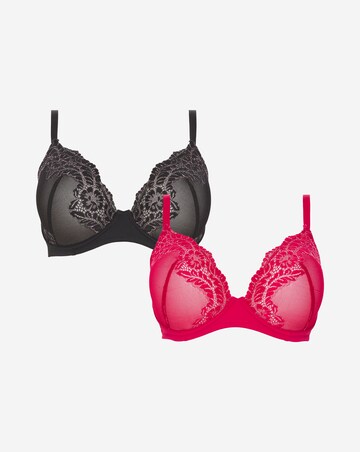 Everyday 2 Pack Lace Full Cup Bras