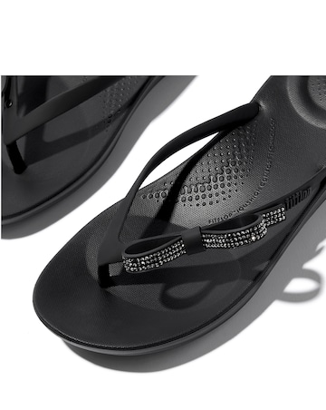 Fit Flop iQushion Glitz Bow Flip-Flops Standard Fit