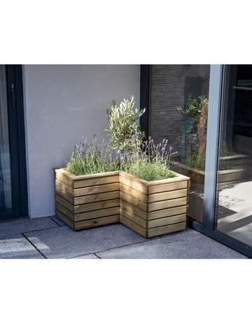 Forest Linear Corner Planter 80cm