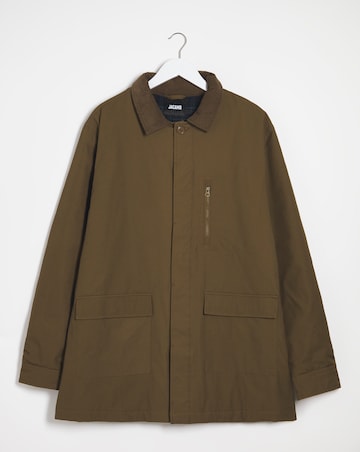 Brown Cotton Worker Jacket