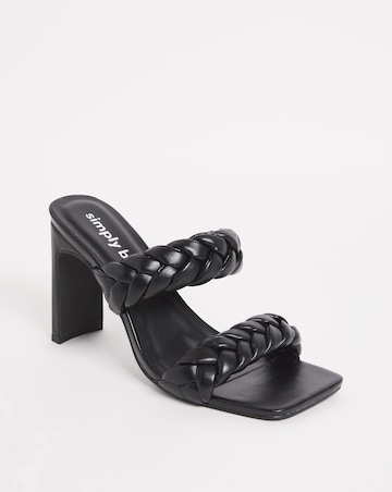 Sandra Plaited Heeled Sandals Wide Fit