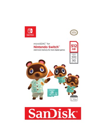SanDisk 100MB/s microSDXC card for Nintendo Switch - 256GB