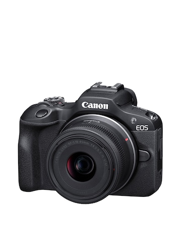 Canon EOS R100 APS-C Mirrorless Camera inc 128GB SD Card & Kit - Black