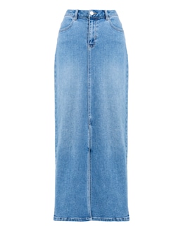 Anthology Light Blue Denim Maxi Skirt