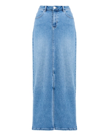 Anthology Light Blue Denim Maxi Skirt