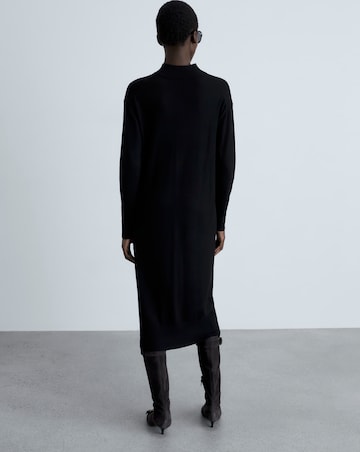 Mango Perkins-Neck Knitted Dress