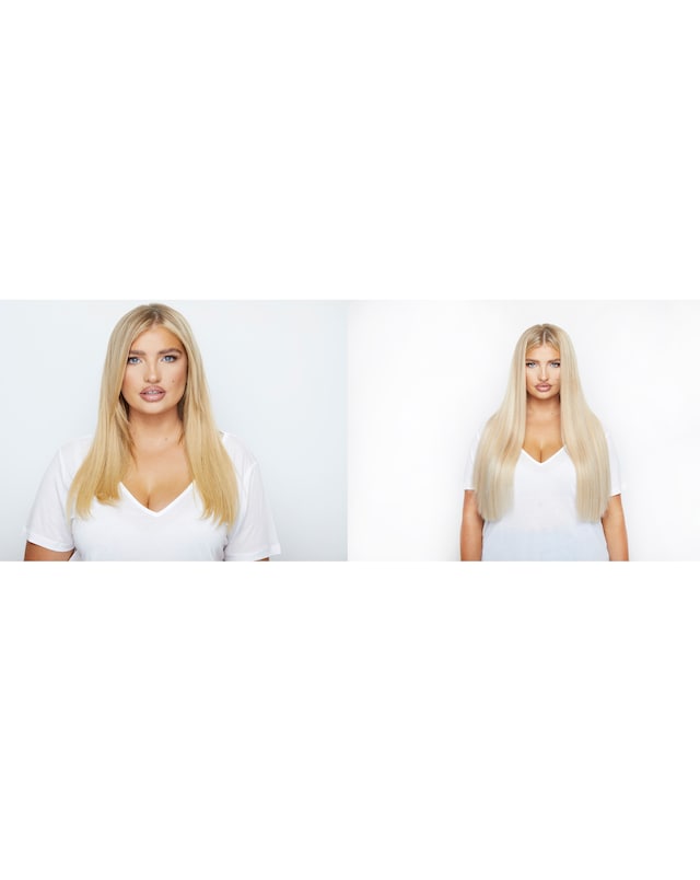 Beauty Works Deluxe Clip in 18inch Hair Extensions - Raven