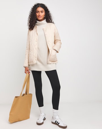 Oatmeal Super Soft High Neck Sweatshirt