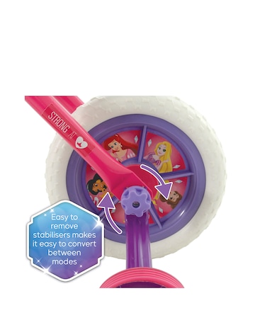 Disney Princess 2in1, 10 Inch Wheel Training Bike