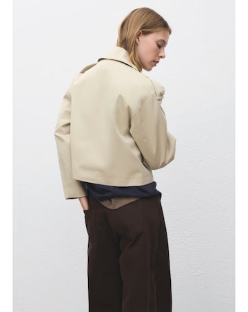 MANGO CROPPED TRENCH