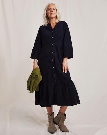 Julipa Pure Cotton Cord Midi Dress