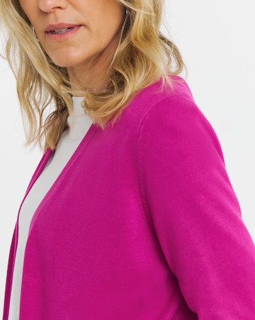 Pink Longline Edge To Edge Cardigan