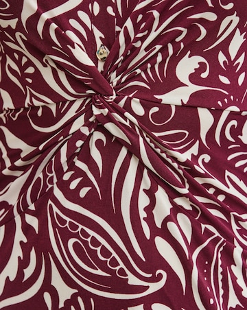 Sosandar Ikat Twist Front Dress