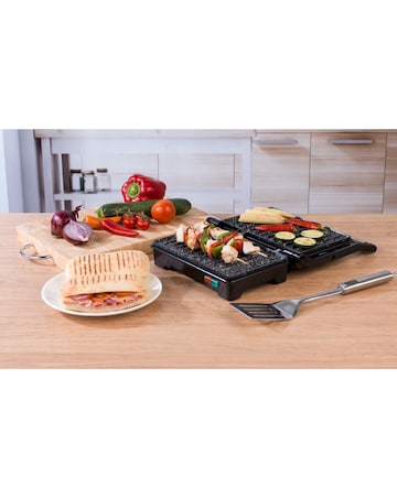 Salter EK2384MG Megastone Fold Out Compact Health Grill and Panini Maker