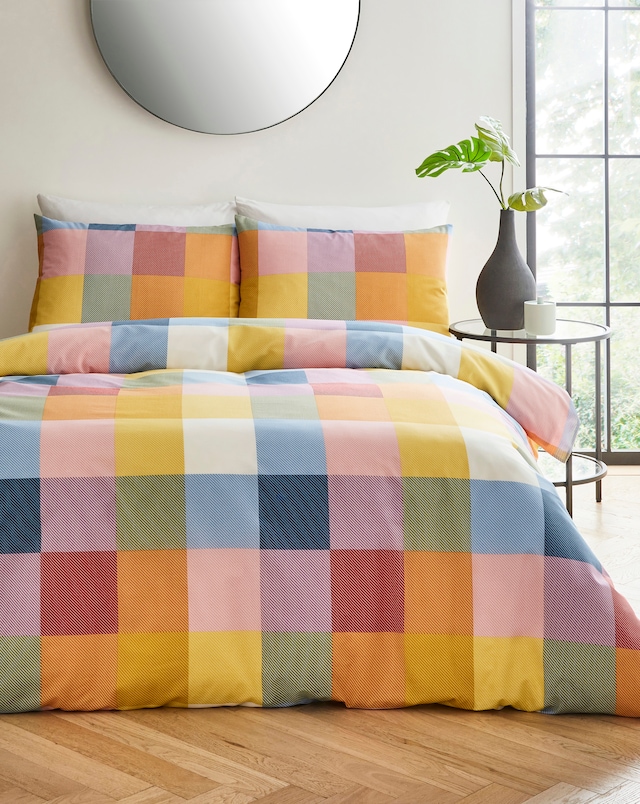 Darcy Bright Check Duvet Cover Set